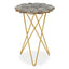 Hamilton Interiors Living Jaipur Side Table with Agate Top House of Isabella UK