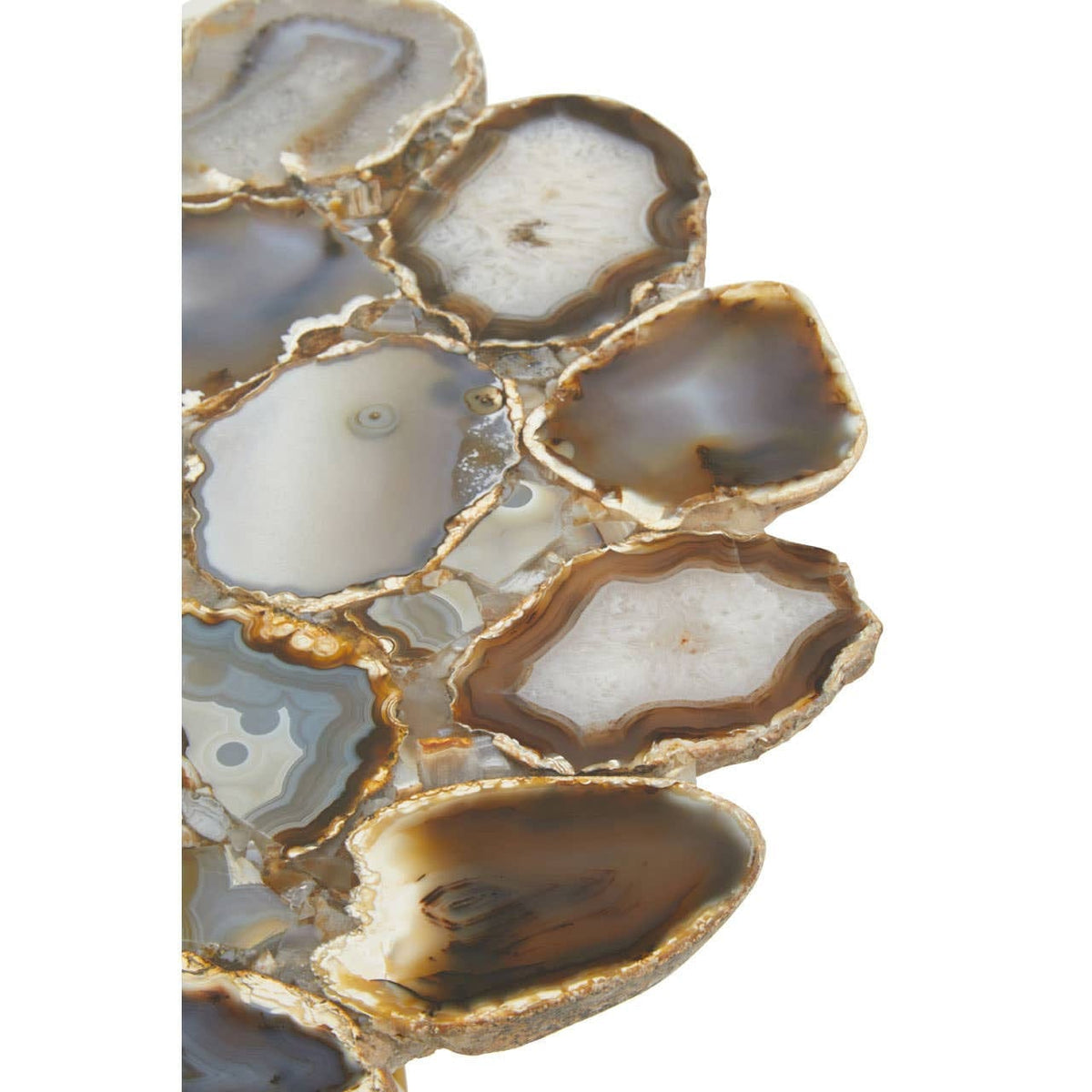 Hamilton Interiors Living Jaipur Side Table with Agate Top House of Isabella UK
