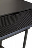 Hamilton Interiors Living Jakara Black Finish Console Table with 2 Drawers House of Isabella UK