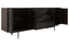 Hamilton Interiors Living Jakara Black Finish Sideboard with 4 Doors and 3 Drawers House of Isabella UK