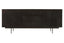 Hamilton Interiors Living Jakara Black Finish Sideboard with 4 Doors and 3 Drawers House of Isabella UK
