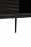 Hamilton Interiors Living Jakara Black Finish Sideboard with 4 Doors and 3 Drawers House of Isabella UK