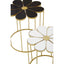 Hamilton Interiors Living Jodie Set Of Two Black And White Petal Tables House of Isabella UK