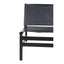 Hamilton Interiors Living Kendari Black Leather and Teak Modern Sling Chair House of Isabella UK