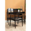 Hamilton Interiors Living Kendari Black Leather and Teak Wood Chair House of Isabella UK