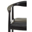 Hamilton Interiors Living Kendari Black Leather and Teak Wood Chair House of Isabella UK