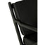Hamilton Interiors Living Kendari Black Leather and Teak Wood Frame Armchair House of Isabella UK
