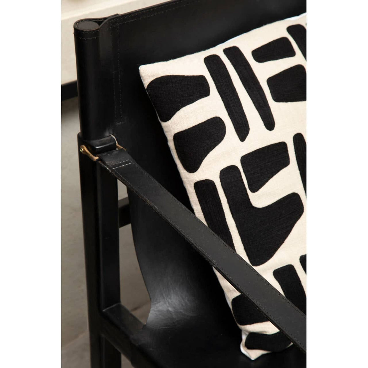 Hamilton Interiors Living Kendari Black Teak Wood Frame Armchair House of Isabella UK