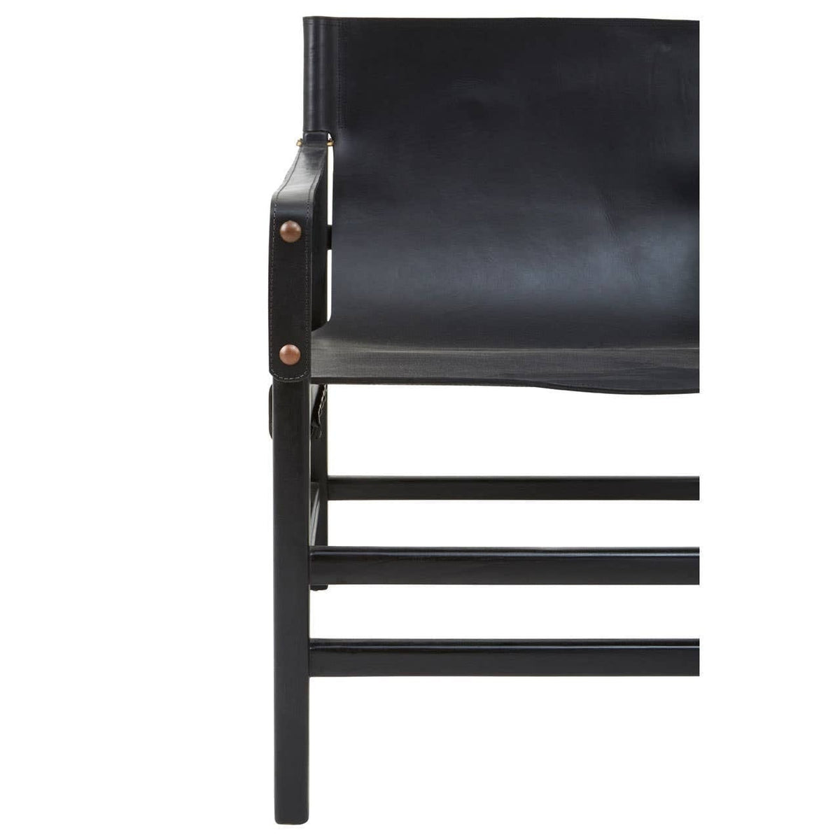 Hamilton Interiors Living Kendari Black Teak Wood Frame Armchair House of Isabella UK