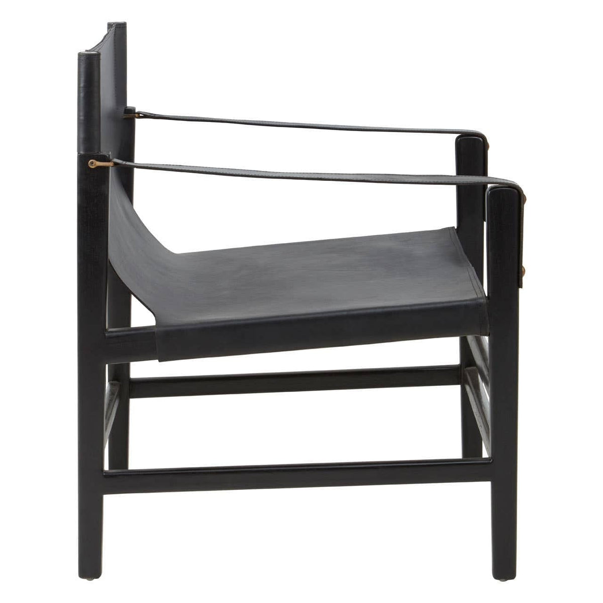 Hamilton Interiors Living Kendari Black Teak Wood Frame Armchair House of Isabella UK