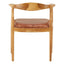 Hamilton Interiors Living Kendari Brown Leather and Teak Wood Chair House of Isabella UK