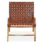 Hamilton Interiors Living Kendari Brown Woven Leather Chair House of Isabella UK