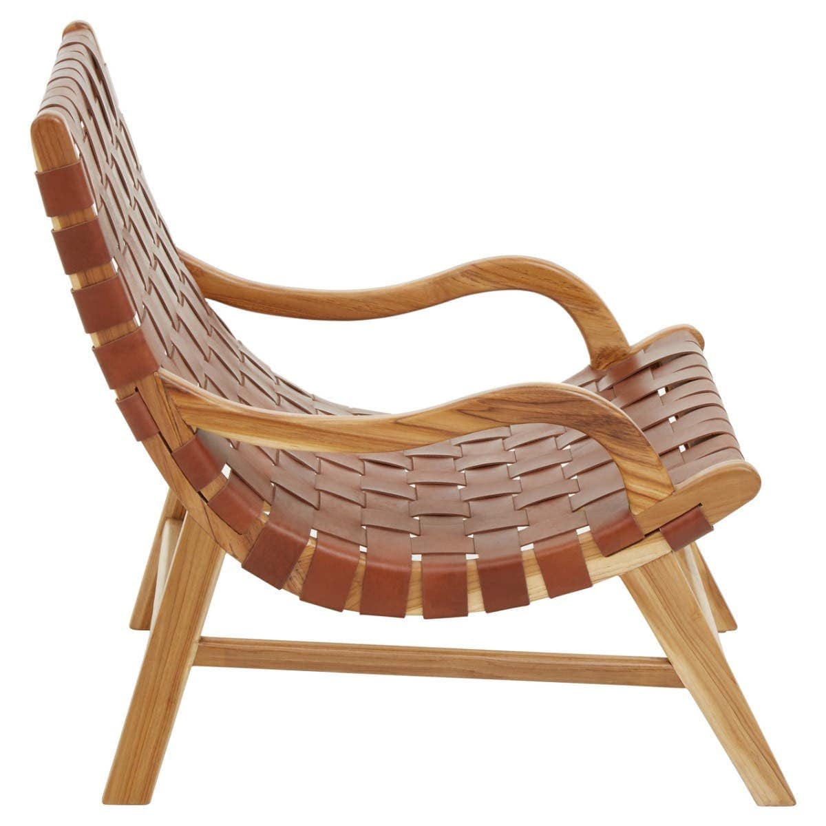 Hamilton Interiors Living Kendari Brown Woven Leather Chair House of Isabella UK
