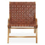 Hamilton Interiors Living Kendari Brown Woven Leather Chair House of Isabella UK