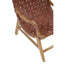 Hamilton Interiors Living Kendari Brown Woven Leather Chair House of Isabella UK