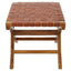 Hamilton Interiors Living Kendari Brown Woven Leather Stool House of Isabella UK