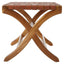 Hamilton Interiors Living Kendari Brown Woven Leather Stool House of Isabella UK