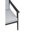 Hamilton Interiors Living Kendari Grey Leather Armchair with Black Teak Wood Frame House of Isabella UK