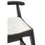 Hamilton Interiors Living Kendari White Leather And Black Teak Bar Chair House of Isabella UK