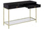 Hamilton Interiors Living Kensington Townhouse Black Mirror Console Table with Gold Frame House of Isabella UK