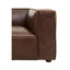 Hamilton Interiors Living King Three Seater Antique Brown Leather Sofa House of Isabella UK