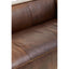 Hamilton Interiors Living King Three Seater Antique Brown Leather Sofa House of Isabella UK