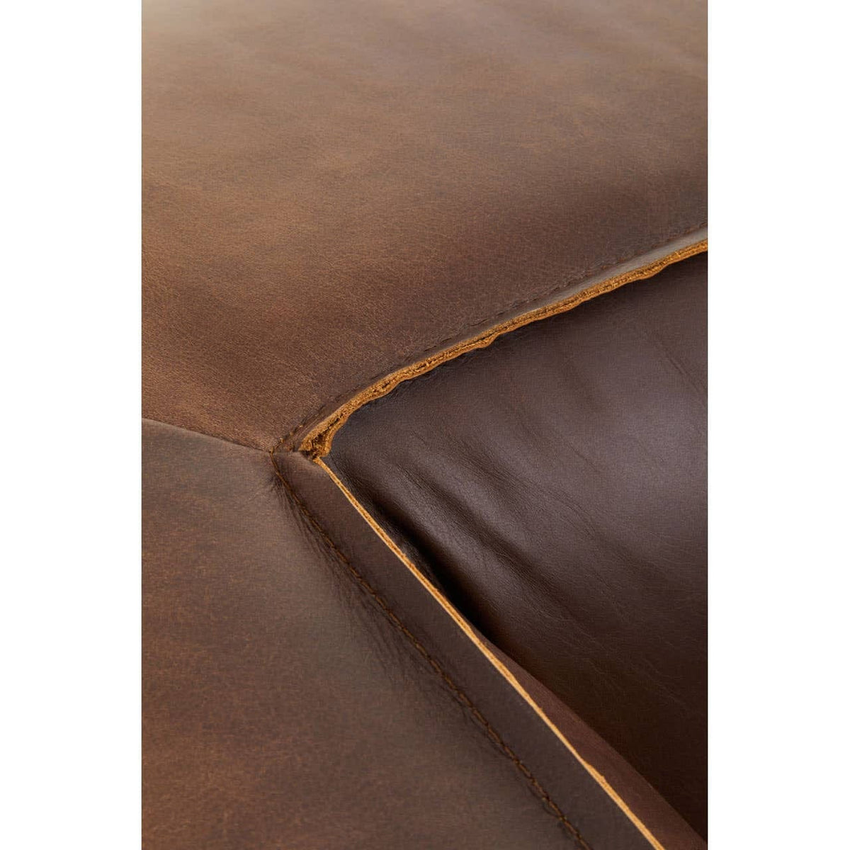 Hamilton Interiors Living King Three Seater Antique Brown Leather Sofa House of Isabella UK