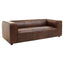 Hamilton Interiors Living King Three Seater Antique Brown Leather Sofa House of Isabella UK
