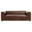 Hamilton Interiors Living King Three Seater Antique Brown Leather Sofa House of Isabella UK