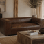 Hamilton Interiors Living King Two Seater Antique Brown Leather Sofa House of Isabella UK