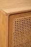 Hamilton Interiors Living Lyon Rattan and Oak Wood 4 Door Sideboard House of Isabella UK