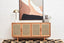 Hamilton Interiors Living Lyon Rattan and Oak Wood 4 Door Sideboard House of Isabella UK