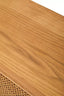Hamilton Interiors Living Lyon Rattan and Oak Wood 4 Door Sideboard House of Isabella UK