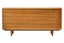 Hamilton Interiors Living Lyon Rattan and Oak Wood 4 Door Sideboard House of Isabella UK