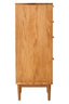 Hamilton Interiors Living Lyon Rattan and Oak Wood Chest of Four Drawers House of Isabella UK