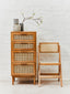 Hamilton Interiors Living Lyon Rattan and Oak Wood Chest of Four Drawers House of Isabella UK