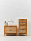 Hamilton Interiors Living Lyon Rattan and Oak Wood Chest of Four Drawers House of Isabella UK