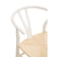 Hamilton Interiors Living Lyon Wishbone Antique White Chair House of Isabella UK