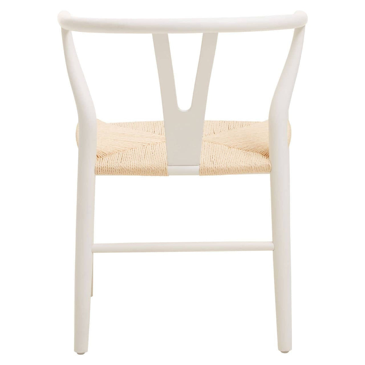 Hamilton Interiors Living Lyon Wishbone Antique White Chair House of Isabella UK