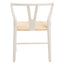 Hamilton Interiors Living Lyon Wishbone Antique White Chair House of Isabella UK