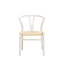 Hamilton Interiors Living Lyon Wishbone Antique White Chair House of Isabella UK