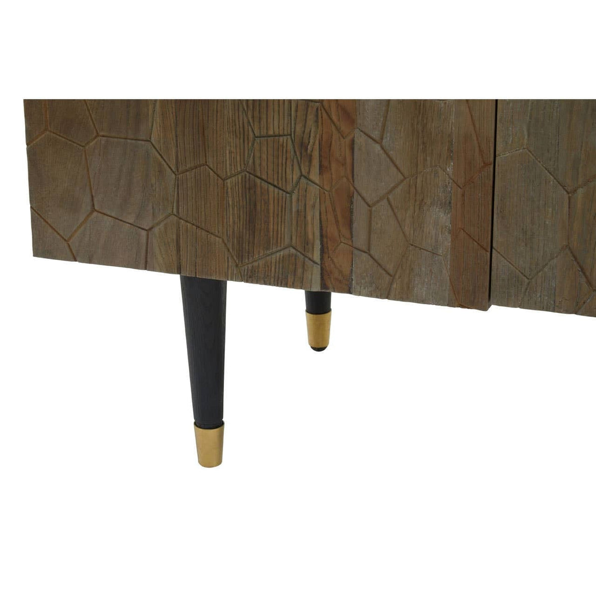 Hamilton Interiors Living Malay Recycled Elm Wood 4 Door Sideboard House of Isabella UK