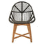 Hamilton Interiors Living Manado Black Natural Rattan And Teak Chair House of Isabella UK