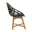 Hamilton Interiors Living Manado Black Natural Rattan And Teak Chair House of Isabella UK
