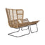 Hamilton Interiors Living Manado Natural Rattan Lounge Chair And Footstool House of Isabella UK