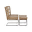 Hamilton Interiors Living Manado Natural Rattan Lounge Chair And Footstool House of Isabella UK