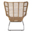Hamilton Interiors Living Manado Natural Rattan Lounge Chair And Footstool House of Isabella UK