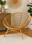 Hamilton Interiors Living Manado Papasan Natural Rattan Chair House of Isabella UK