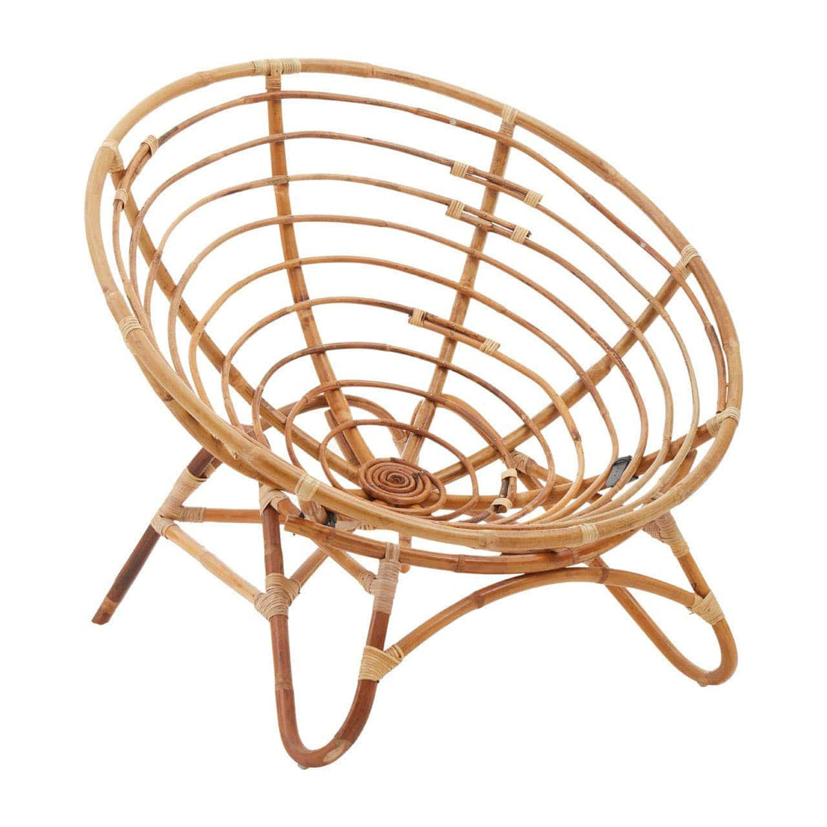 Hamilton Interiors Living Manado Papasan Natural Rattan Chair House of Isabella UK