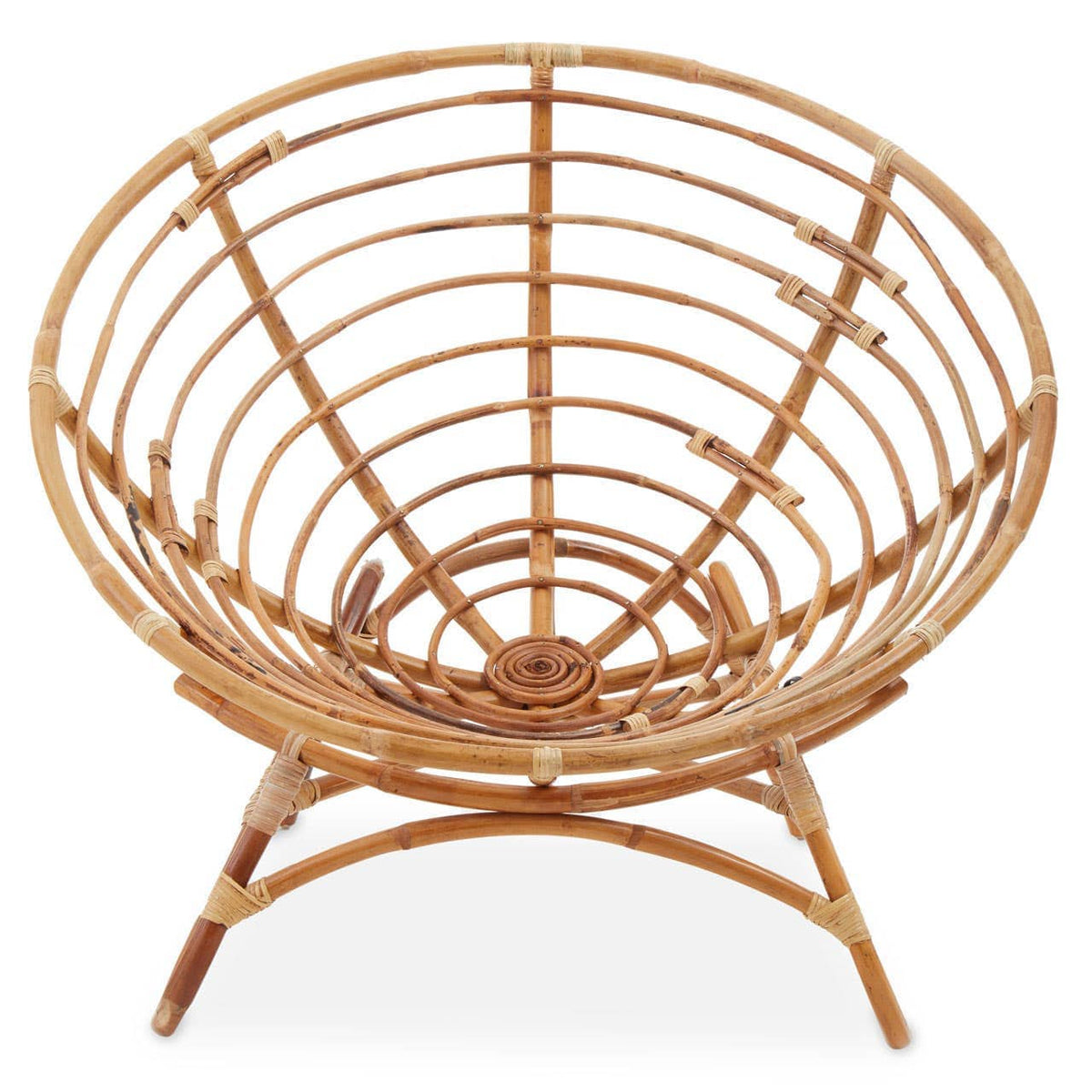 Hamilton Interiors Living Manado Papasan Natural Rattan Chair House of Isabella UK